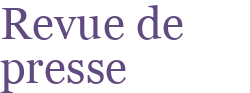  Revue de presse